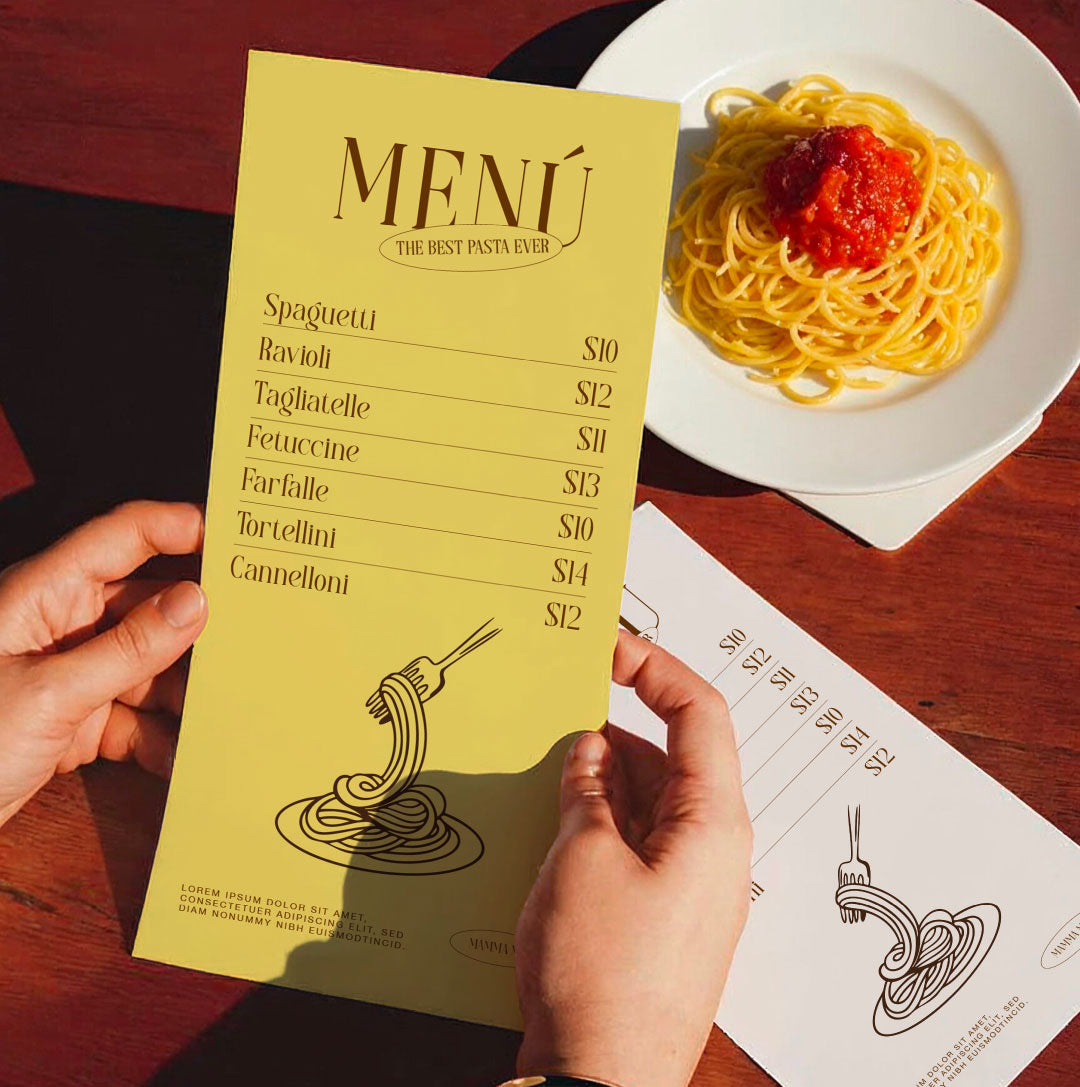 Mockup Menú