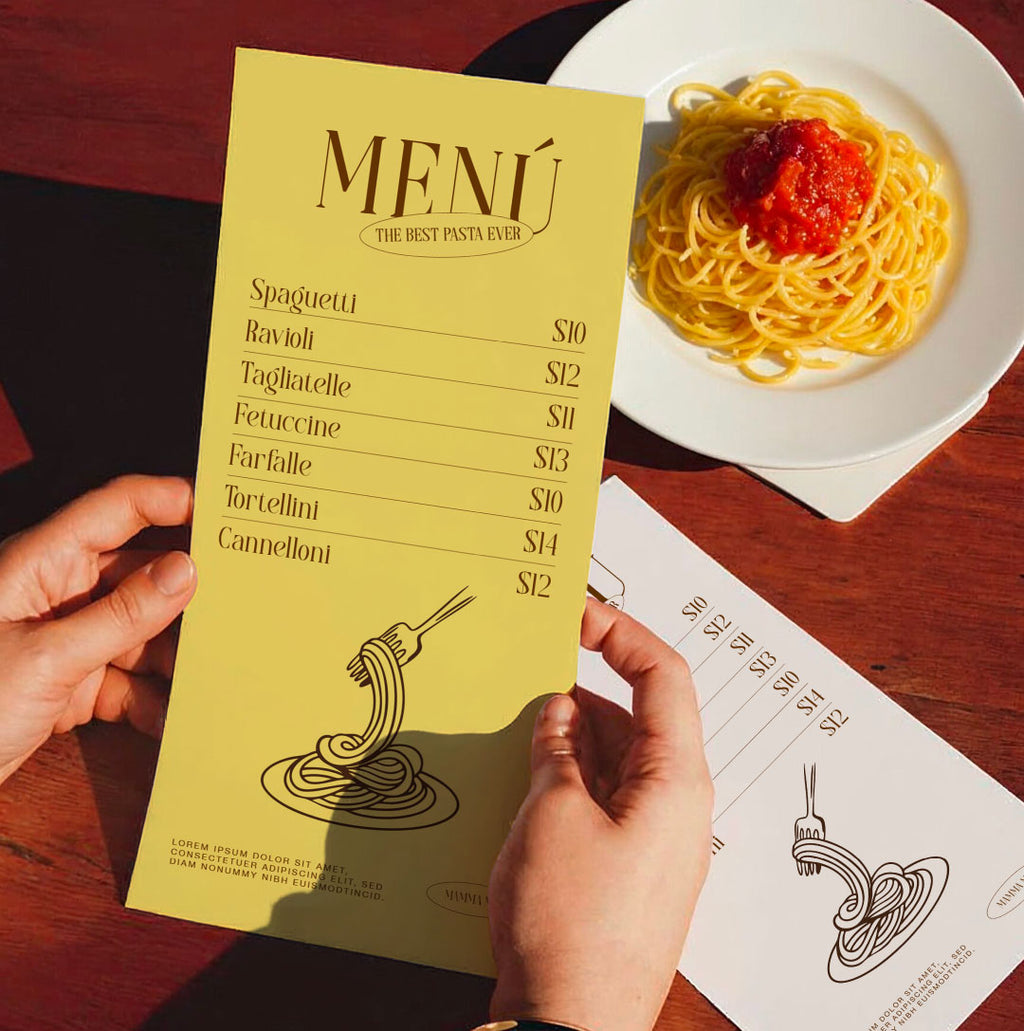 Mockup Menú