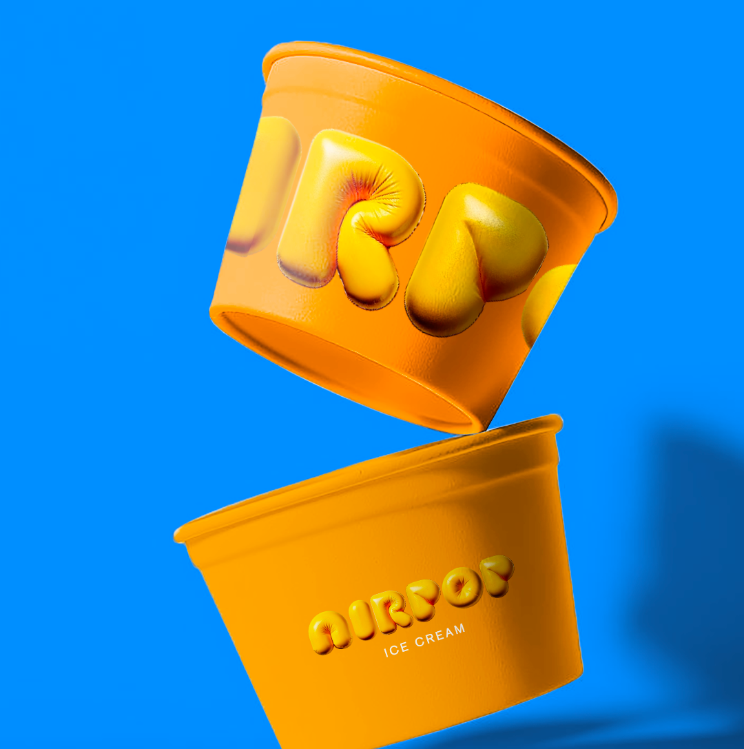 Paquete de 5 mockups de Heladería