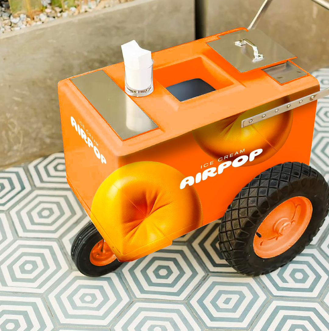 Mockups carrito de helado